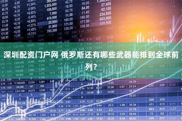 深圳配资门户网 俄罗斯还有哪些武器能排到全球前列？